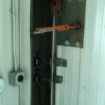 Hydraulic door failure customer made door lock